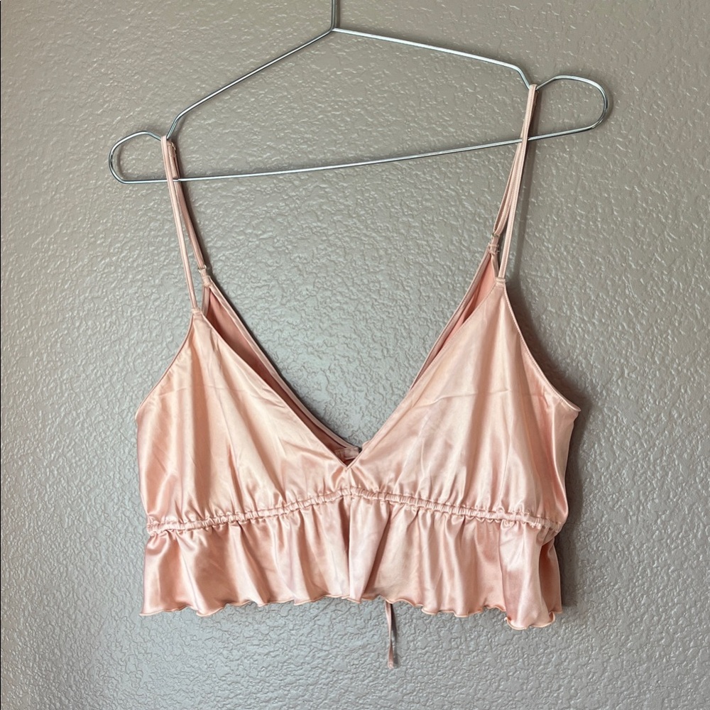 Parade Blush Pink Ruffle Bralet
